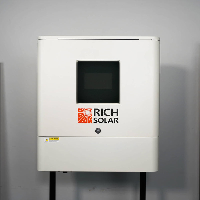 RICH SOLAR NOVA 6500S | 6500 Watt (6.5kW) 48 Volt Off-Grid Hybrid Solar Inverter | Premium 6500W 48V Hybrid Inverter for Campers, Cabins, Tiny Homes, ADUs, RVs, Off-Grid | Huge LCD Touchscreen with Ambient Lights | UL Certified