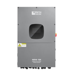 RICH SOLAR NOVA 12K | 12000 Watt 48V Split Phase Hybrid Inverter | 12000W PV Input, 10000W Continuous Output 120/240V | Premium 12000W 48V Hybrid Inverter for Cabins, ADUs, Tiny Homes, Residential, Agriculture, Off-Grid, On-Grid | UL Certified