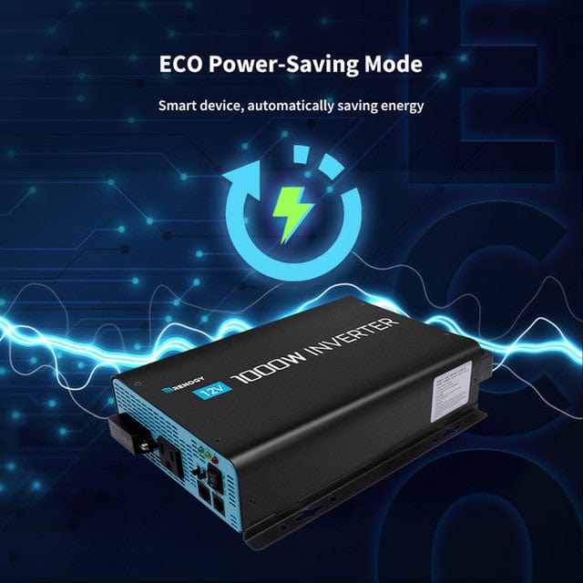 Renogy 1000-Watt 12-Volt Pure Sine Wave Inverter w/ Power Saving Mode