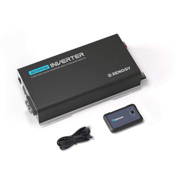 Renogy 3000-Watt 12-Volt Pure Sine Wave Inverter w/ UPS Transfer Switch and Built-in Bluetooth