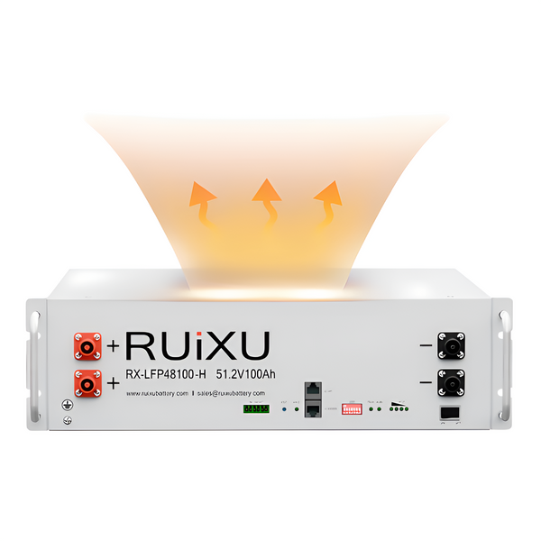 RUiXU 51.2V 100Ah (5.12kWh) Server Rack-Mounted 3U Self-Heating Battery [RX-LFP48100-H] | 10-Year Warranty