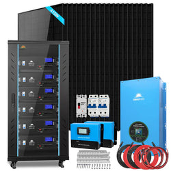 Sungold Power Off-Grid Solar Kit 18000W 48VDC 120V/240V LifePo4 20.48KWH Lithium Battery 18 X 415 Watts Solar Panels