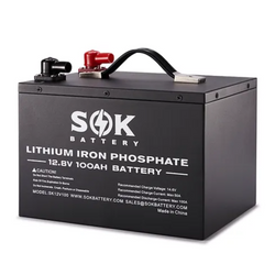 SOK Battery 12V 100Ah LiFePO4 Battery With Bluetooth & Built-in Heater