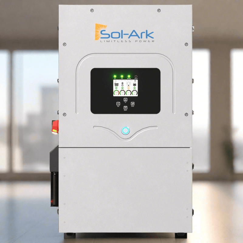 Sol-Ark 12K 120/240/208V 48V [All-In-One] Pre-Wired Hybrid Solar Inverter | 10 Year Warranty