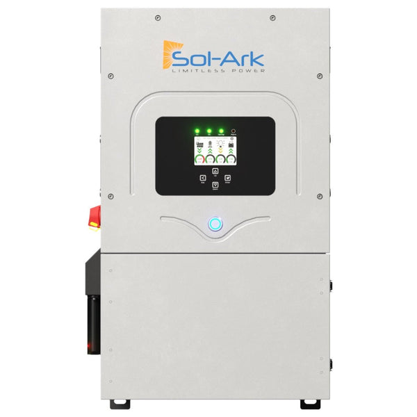 Sol-Ark 12K 120/240/208V 48V [All-In-One] Pre-Wired Hybrid Solar Inverter (EMP Hardened) | 10 Year Warranty