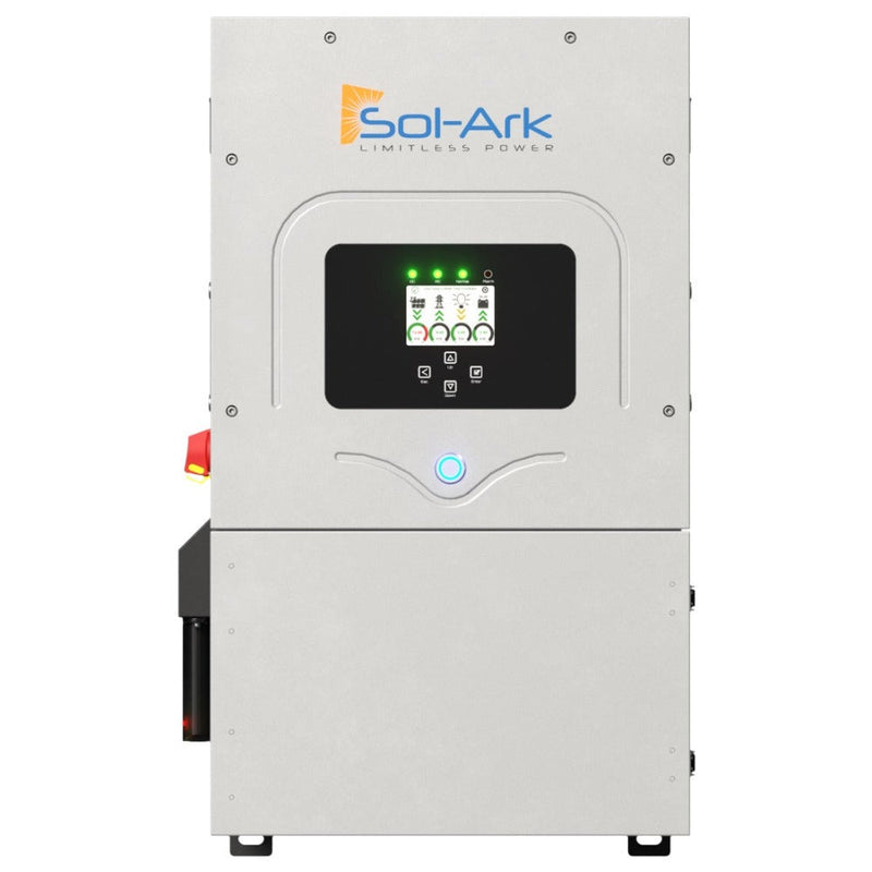 Sol-Ark 12K 120/240/208V 48V [All-In-One] Pre-Wired Hybrid Solar Inverter (EMP Hardened) | 10 Year Warranty