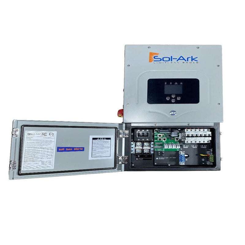 Sol-Ark 12K 120/240/208V 48V [All-In-One] Pre-Wired Hybrid Solar Inverter | 10 Year Warranty