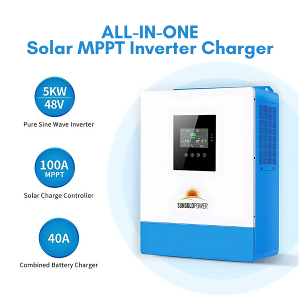 SunGold Power 10,000W 48V Solar Charger Inverter (2 Units Parallel) (Pre Order: ETA END OF JULY)