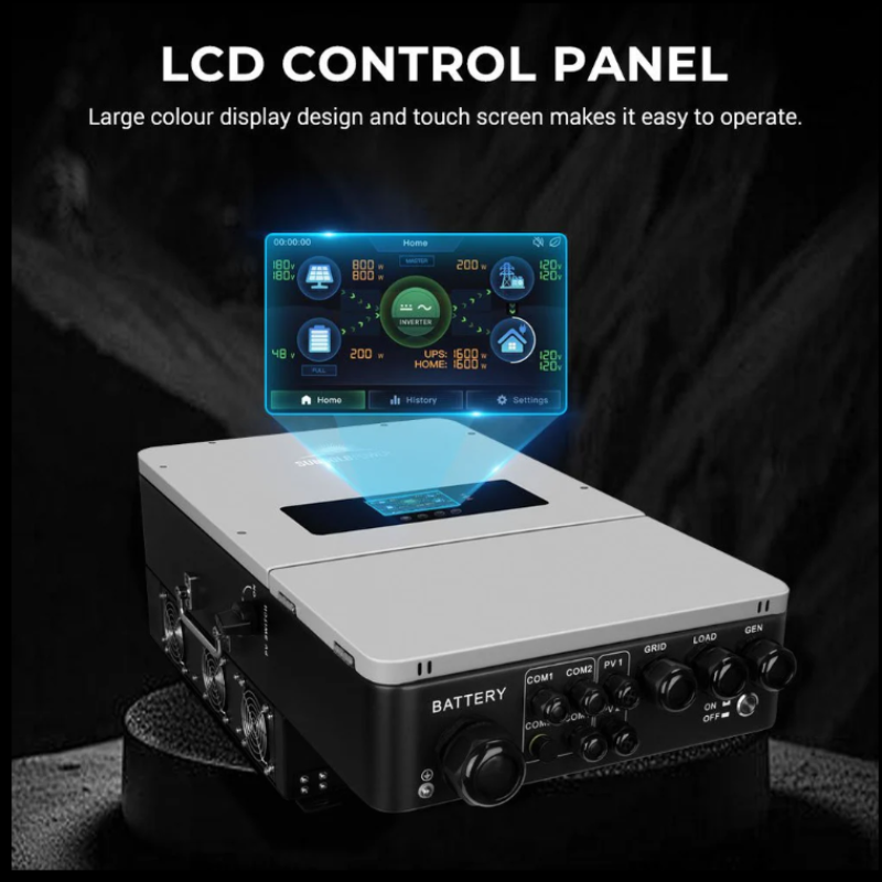 SunGold Power | UL 10kW Hybrid Inverter | 48V Split Phase, Grid Feedback, Batteryless