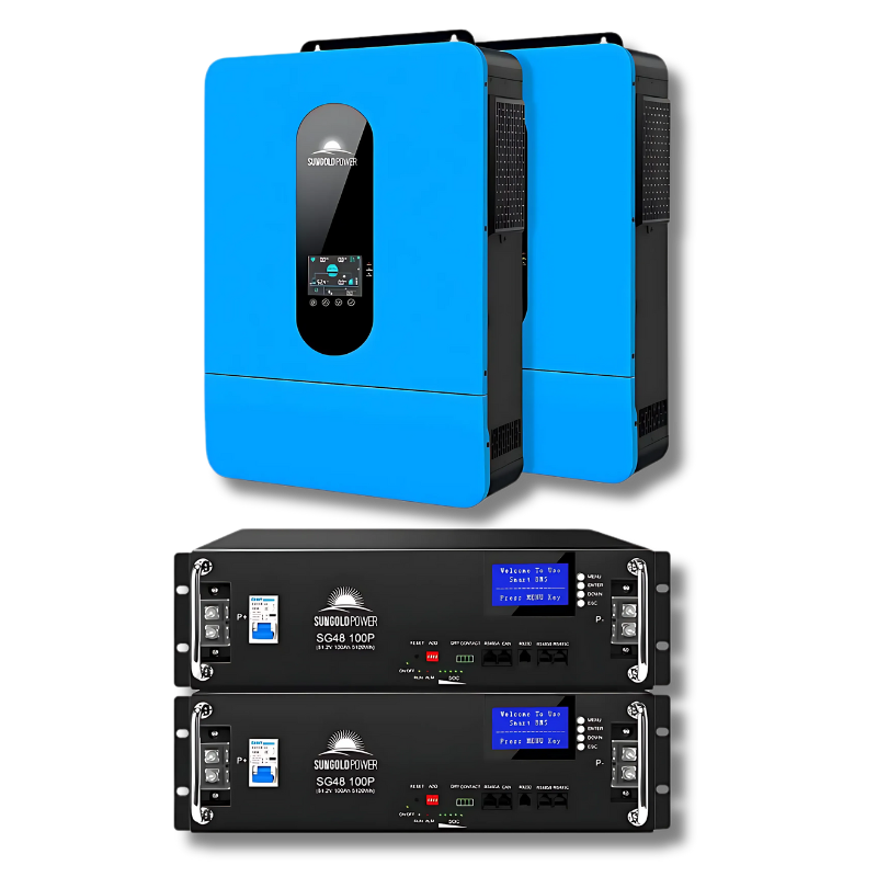 Sungold Power | 13,000W 48V Solar Charge Inverter | Split Phase + WiFi Monitor (2 Units Parallel)