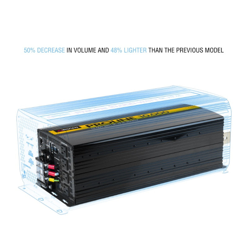 Wagan Tech ProLine™ 10,000 Watt (MSW) Inverter in Black with Remote Included