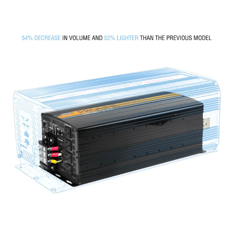 Wagan Tech ProLine™ 8,000 Watt (MSW) Inverter in Black with Remote Included