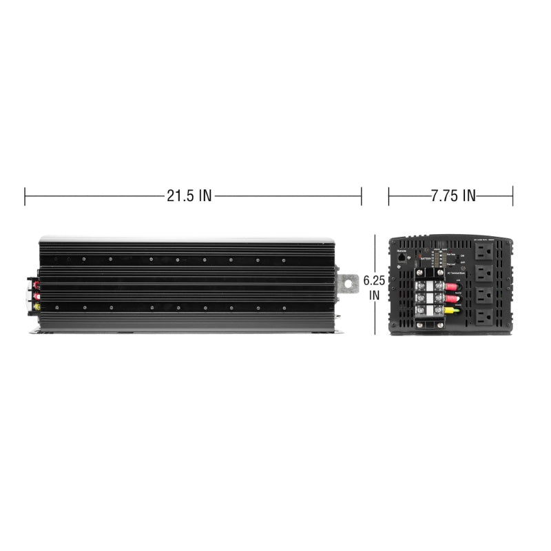 Wagan Tech ProLine™ 10,000 Watt (MSW) Inverter in Black with Remote Included