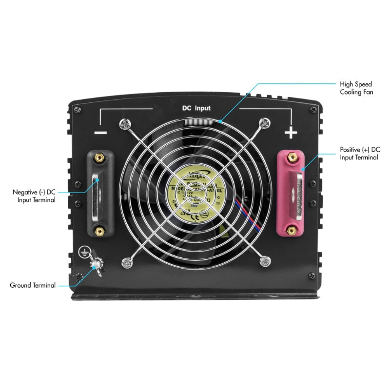 Wagan Tech ProLine™ 10,000 Watt (MSW) Inverter in Black with Remote Included