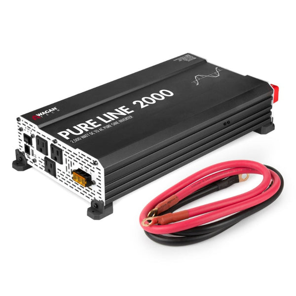 Wagan Tech Pure Line 2000 Watt (PSW) Inverter in Black