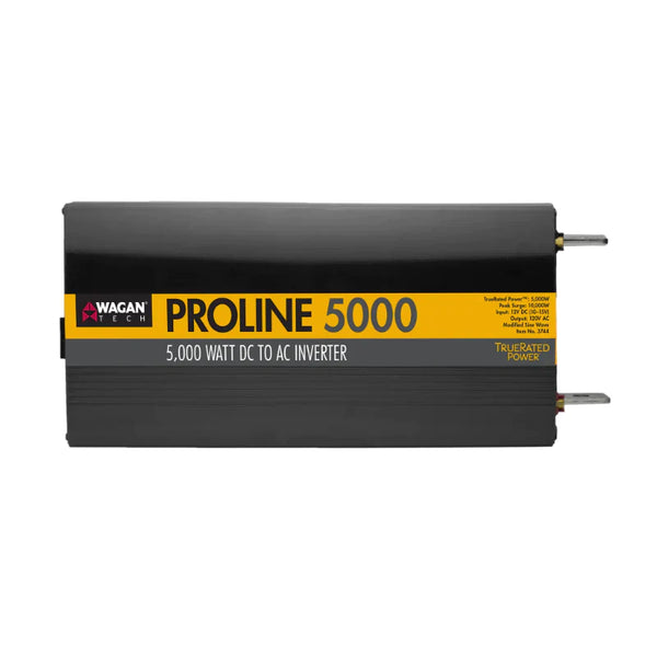 Wagan Tech ProLine™ 5,000 Watt (MSW) Inverter in Black with Remote Included