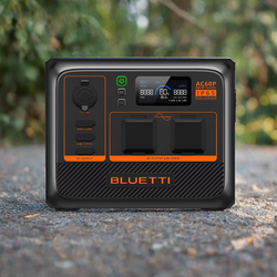 BLUETTI AC60P Portable Power Station Matte Black Finish