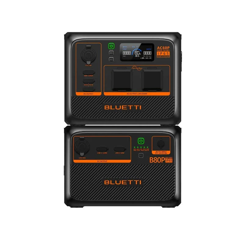 BLUETTI AC60P Portable Power Station Matte Black Finish