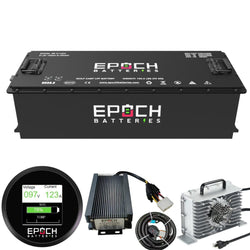 Epoch 48V 160Ah LiFePO4 Golf Cart Battery Set | 3500 Cycle | IP67 Rating | BMS
