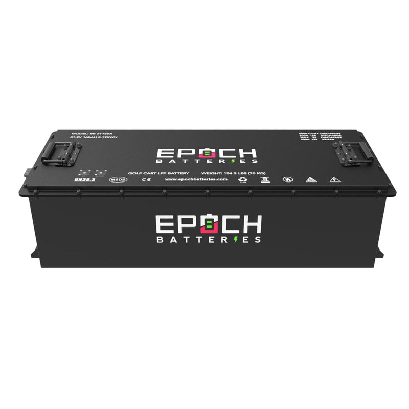 Epoch 48V 160Ah LiFePO4 Golf Cart Battery Set | 3500 Cycle | IP67 Rating | BMS