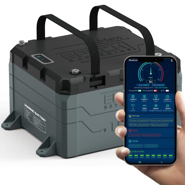 Epoch 48V 50Ah LiFePO4 Battery | 3500 Cycles | IP67 Rating | Marine Battery