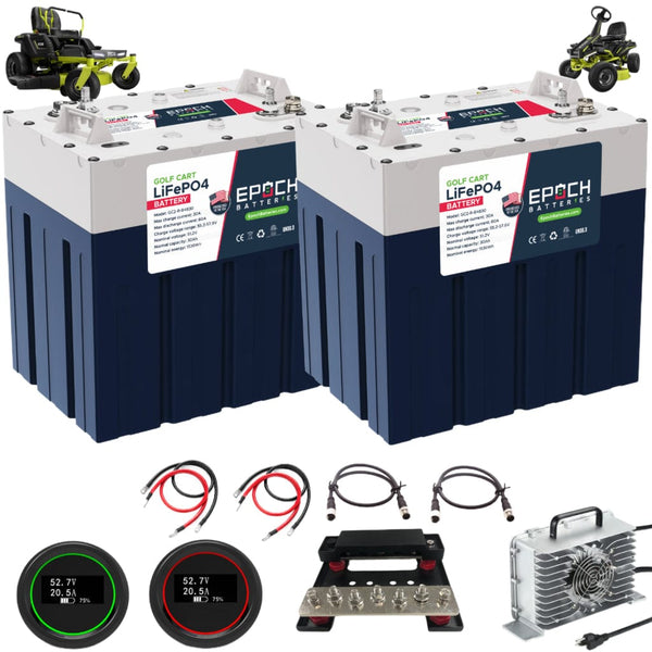 Epoch 48V 60Ah Ryobi Electric Lawn Motor Lithium Battery Set | 4000 Cycle | IP67 Rating | BMS