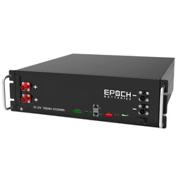 Epoch 48V 100Ah LiFePO4 Server Rack Battery | 5.12kWh | 6000 Cycles | IP20 Rating | Internal Heating